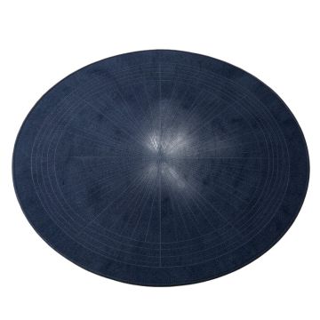 Briar Bend Round Area Rug - Navy
