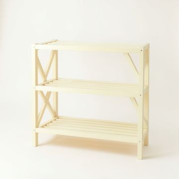 Cedar Bridge Empty Seed-Starting Shelving Unit Without Lights - Ivory (synthetic illustration; no displayed measurements)