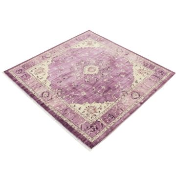Aimes Power Loom Plum/Purple/Ivory Rug