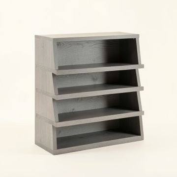 Field Falls Desktop Shelving Unit - Gray (synthetic illustration; no displayed measurements)