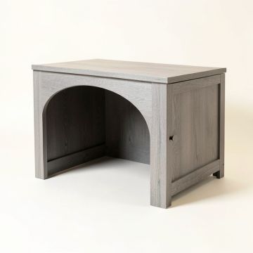 Briar Field Empty Furniture-Style Litter Enclosure - Gray (synthetic illustration; no displayed measurements)