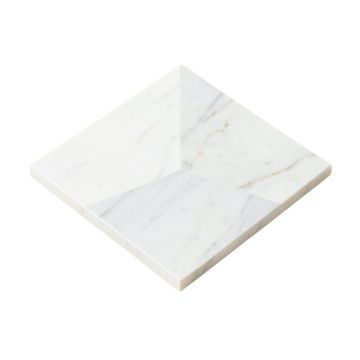 0.422 '' X 0.125 '' Marble Chevron Mosaic Tile