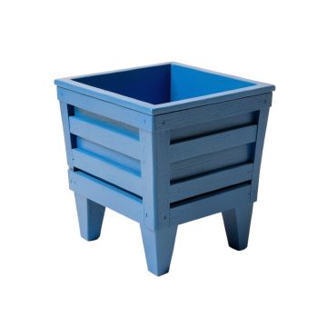 Clay Crest Empty Raised Planter - Blue