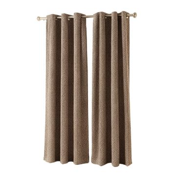 Benner Geometric Room Darkening Grommet Curtain Panels