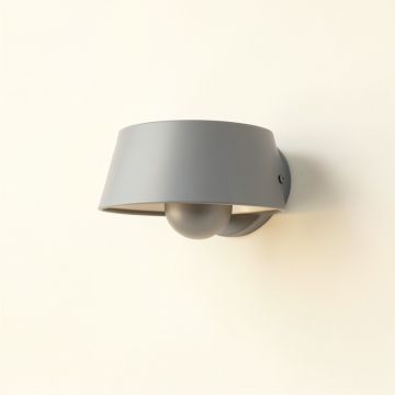 River Crest Wall Sconce Mounted On A Plain Wall - Gray (synthetic illustration; no displayed measurements)