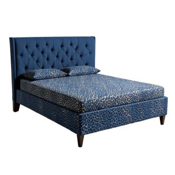 Salome Tufted Upholstered Low Profile Standard Bed