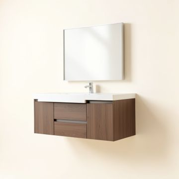 Breakthrough 32 '' Vanity Wall-Mounted Single Bathroom Vanity Set (synthetic illustration; no displayed measurements)