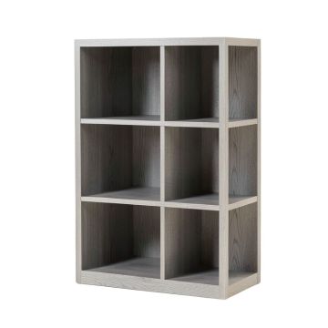 Pine Field Freestanding Bookcase - Gray