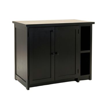 Clay Bend Freestanding Laundry Folding Counter - Black
