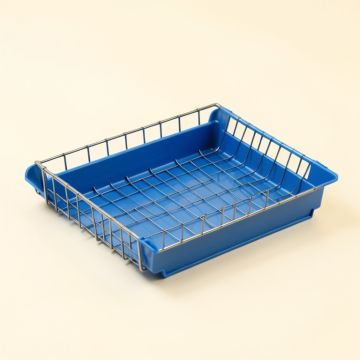 Dawn Field Empty Under-Desk Cable Tray - Blue (synthetic illustration; no displayed measurements)