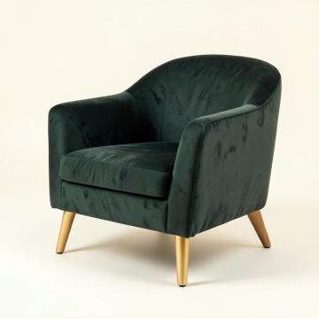 Modern Soft Velvet Material Ergonomics Accent Chair (synthetic illustration; no displayed measurements)