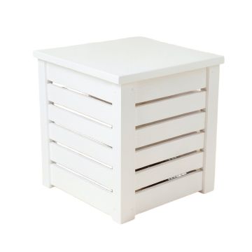 Harbor Bluff Closed Garden Compost Bin - White