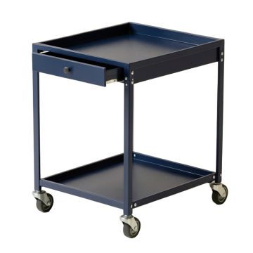 Lake Branch Empty Rolling Workshop Cart - Navy