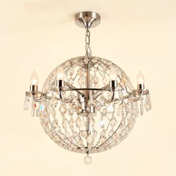 Stuart Sputnik Sphere Chandelier With Crystal Accents (synthetic illustration; no displayed measurements)