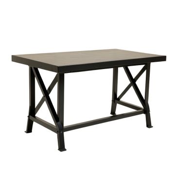 Pine Crest Empty Workshop Workbench - Black