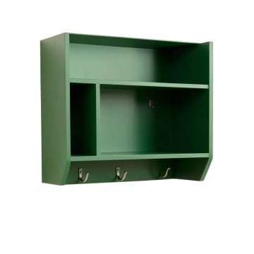 Briar Crest Wall-Mounted Entryway Organizer Shelf - Green