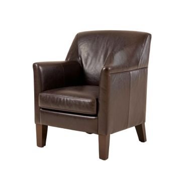 Alleigha Leather Upholstered Dining Chair In Espresso