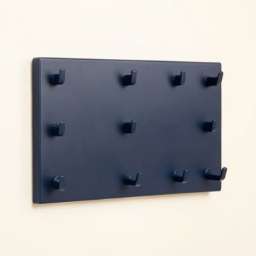 Maple Crest Empty Wall-Mounted Tool Organizer Panel - Navy (synthetic illustration; no displayed measurements)