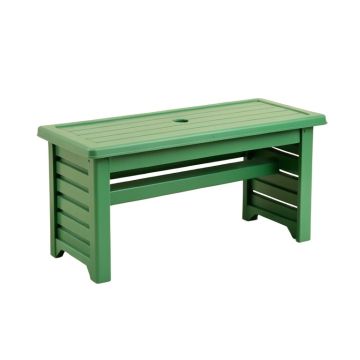 Brook Bluff Narrow Outdoor Storage Bench - Green