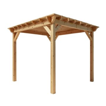 10 Ft. W X 12 Ft. D Solid Wood Pergola