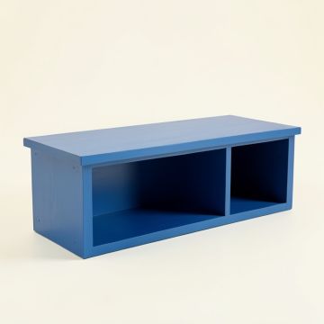 Vale Dale Shoe Storage Bench - Blue (synthetic illustration; no displayed measurements)