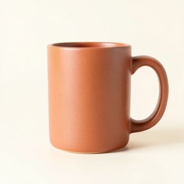 Lake Crest Ceramic Mug - Terracotta (synthetic illustration; no displayed measurements)