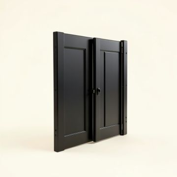 Super Mini Rhombic Shape Sliding Standard Double Barn Door Hardware Kit (synthetic illustration; no displayed measurements)