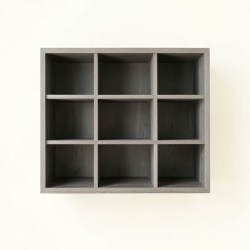 Maple Arc Empty Mug-Storage Cabinet Insert - Gray (synthetic illustration; no displayed measurements)