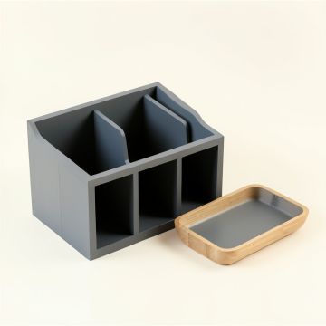 Dune Bend Empty Coffee-Station Organizer - Gray (synthetic illustration; no displayed measurements)
