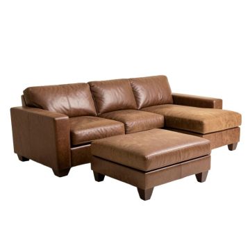 Meece 112 '' Wide Reversible Sofa & Chaise With Ottoman