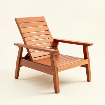 Olive Dale Outdoor Lounge Chair - Terracotta (synthetic illustration; no displayed measurements)