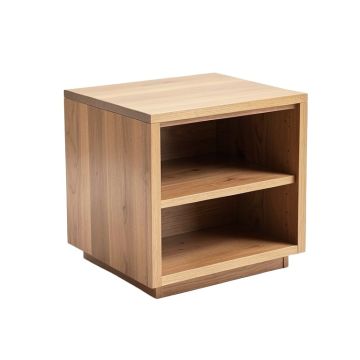 Britt Solid Wood End Table With Storage (synthetic illustration; no displayed measurements)