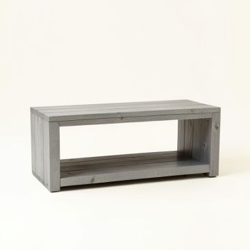 Holly Bluff Narrow Outdoor Storage Bench - Gray (synthetic illustration; no displayed measurements)