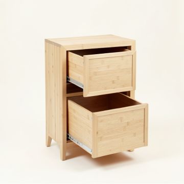 Sage Dale Freestanding Pull-Out Hamper Cabinet - Beige (synthetic illustration; no displayed measurements)