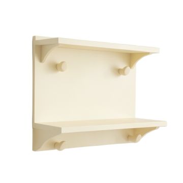 Holly Edge Wall-Mounted Entryway Organizer Shelf - Cream