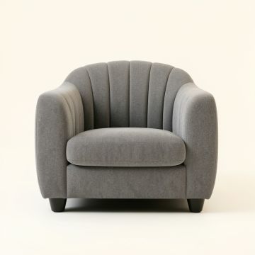 Harbor Brook Upholstered Armchair - Gray (synthetic illustration; no displayed measurements)