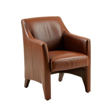 Willson Genuine Leather Upholstered Dining Chair (synthetic illustration; no displayed measurements)