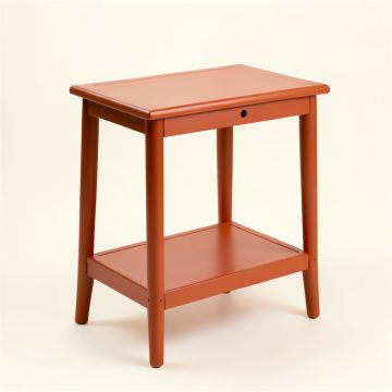 Alder Edge Side Table - Terracotta (synthetic illustration; no displayed measurements)