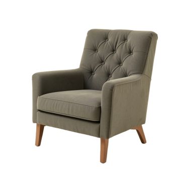 31.8 '' Wide Tufted Polyester Wingback Chair (synthetic illustration; no displayed measurements)