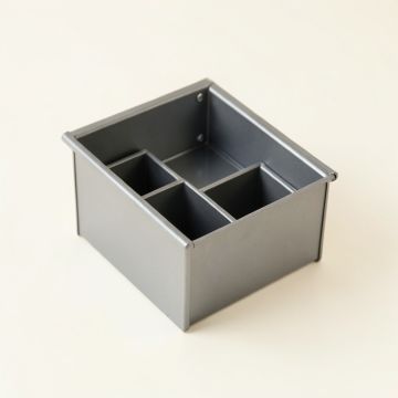 Hill Bluff Empty Coffee-Station Organizer - Gray (synthetic illustration; no displayed measurements)