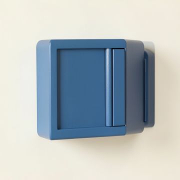 Clay Edge Wall-Mounted Entry Cabinet - Blue (synthetic illustration; no displayed measurements)