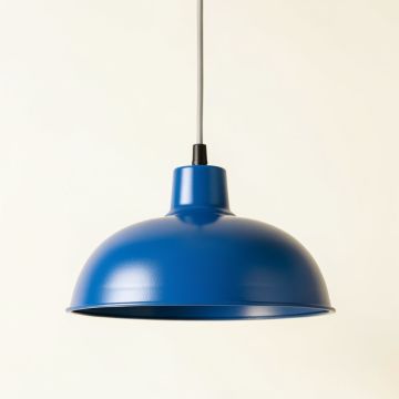 Dune Canyon Pendant Light Suspended From One Plain Cable - Blue (synthetic illustration; no displayed measurements)