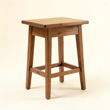 Evelino Solid Wood Counter And Bar Stool (synthetic illustration; no displayed measurements)