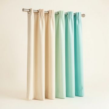 Denton Solid Room Darkening Indoor/Outdoor Grommet Curtain Panels (synthetic illustration; no displayed measurements)