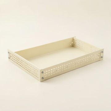 Holly Dell Empty Under-Desk Cable Tray - Ivory (synthetic illustration; no displayed measurements)