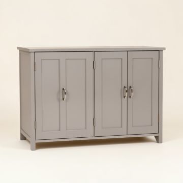 Clerfont 4 Door Rectangular Accent Cabinet (synthetic illustration; no displayed measurements)