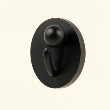 Glen Brook Wall-Mounted Robe Hook - Black (synthetic illustration; no displayed measurements)