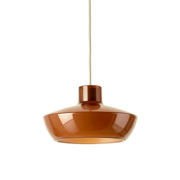 Shore Bluff Pendant Light Suspended From One Plain Cable - Terracotta