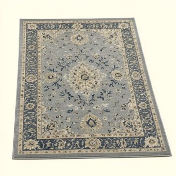 Bleecker Street Aidan Bohemian Vintage Floral Medallion Gray/Blue Area Rug (synthetic illustration; no displayed measurements)