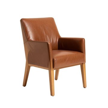 Agnes Berner Upholstered Solid Wood Side Chair